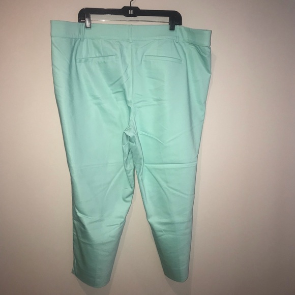 Lane Bryant MintGrn Sophie Modernist Ankle Pant 24 - Picture 1 of 7